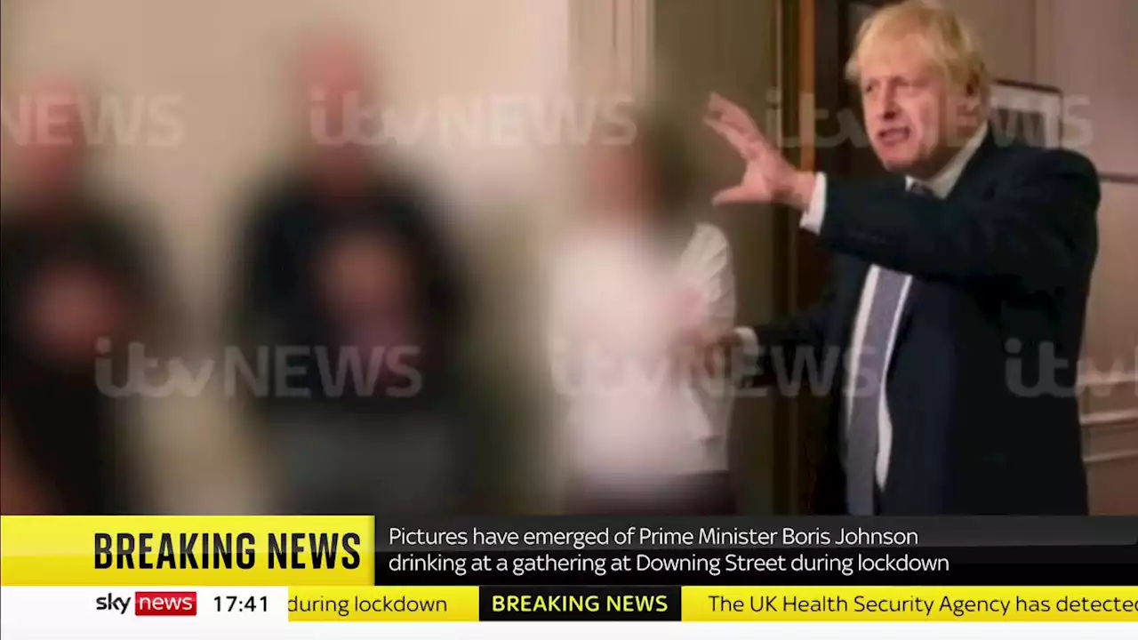 Partygate: New photos appear to show Boris Johnson toasting colleague at Downing St drinks in lockdown