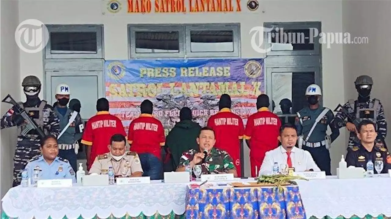 2 WNA dan 3 WNI Diamankan di Perairan Jayapura, Petugas Sita Komoditi Pinang hingga Ganja Kering - Tribunnews.com