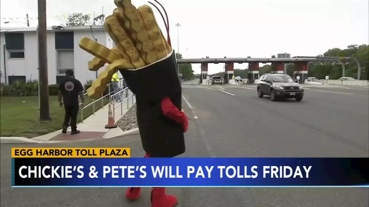 Chickie's & Pete's to pay your tolls at Egg Harbor Toll Plaza on AC Expressway for 1 hour