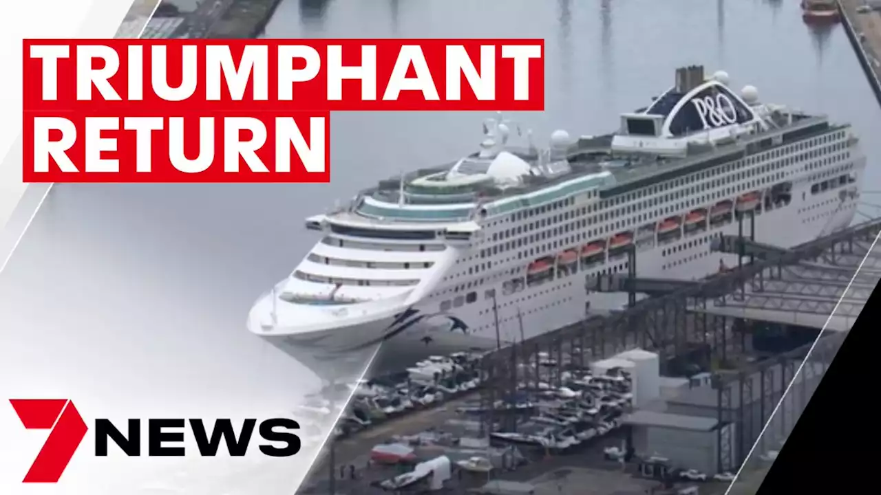 Triumphant return to cruising with the first ship to leave Sydney | 7NEWS