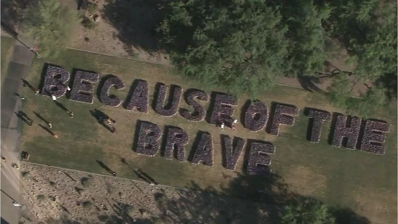 University of Phoenix honoring fallen military members with annual flag display