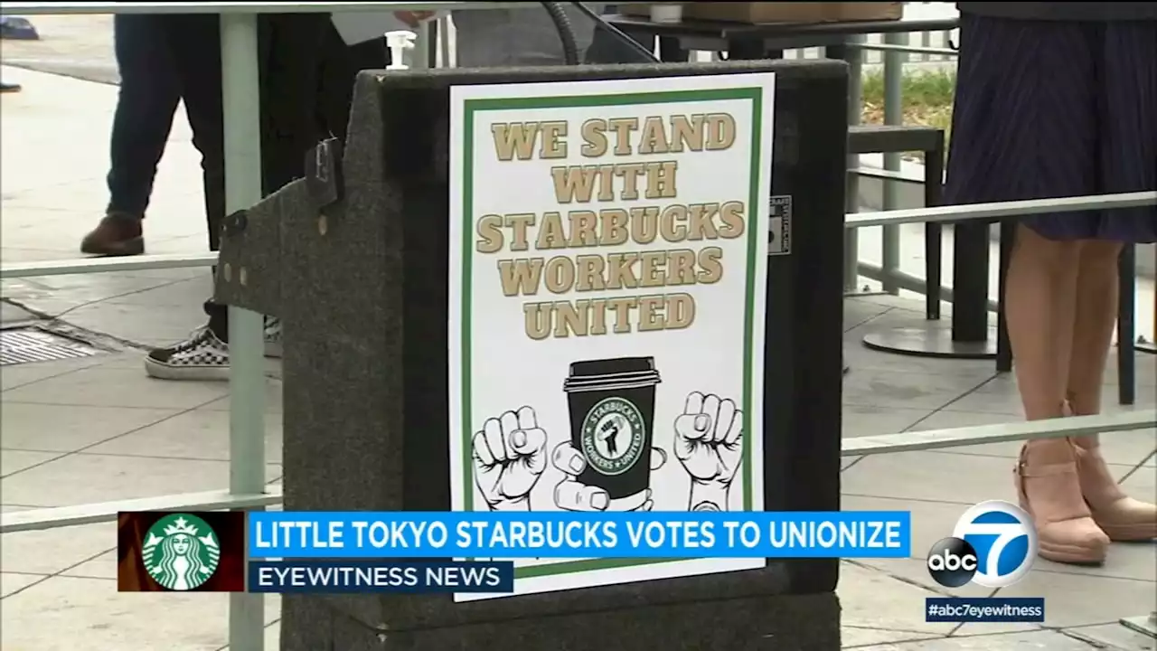 Little Tokyo Starbucks store becomes first in city of LA to unionize