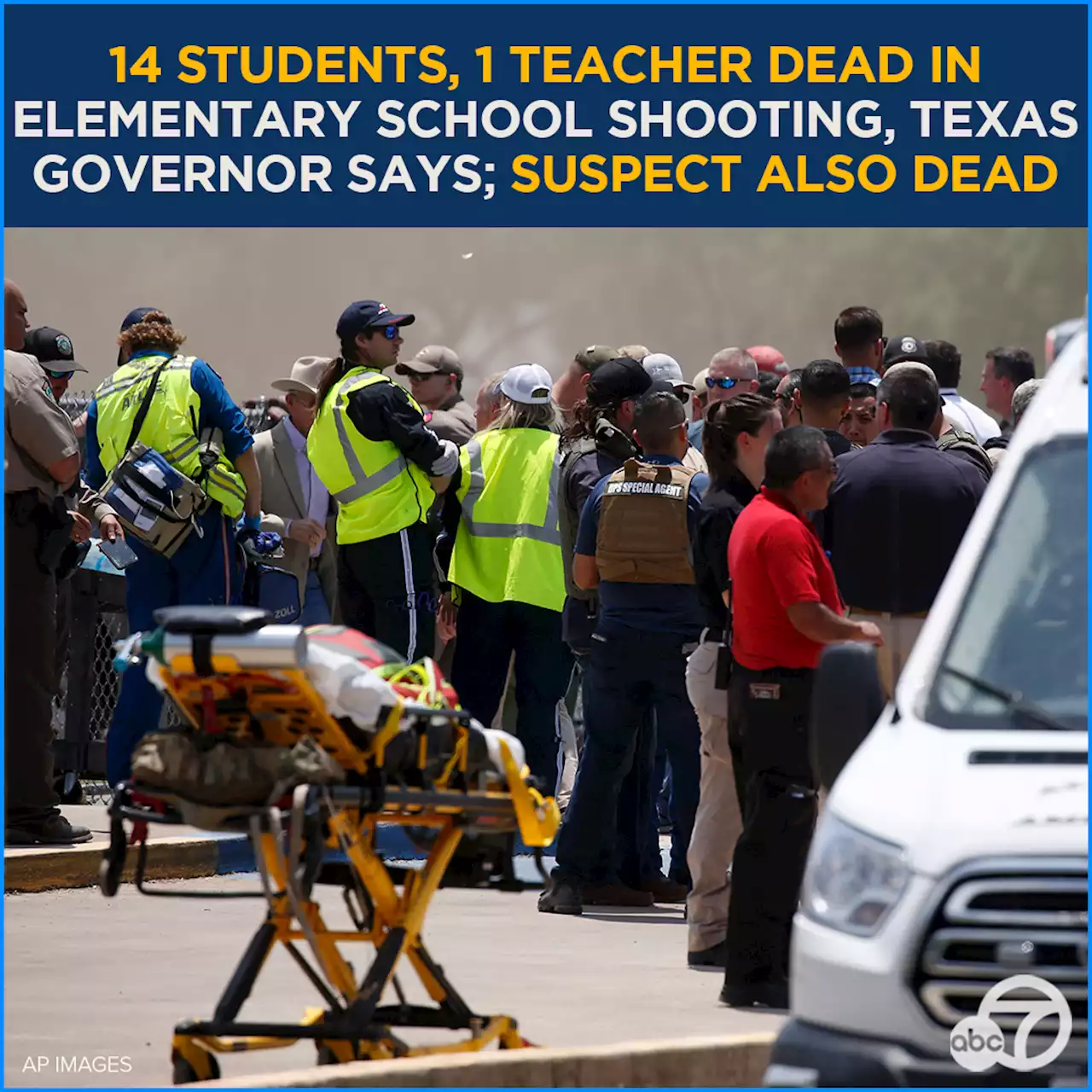 14 students killed, 1 teacher dead in elementary school shooting, Texas governor says: LIVE