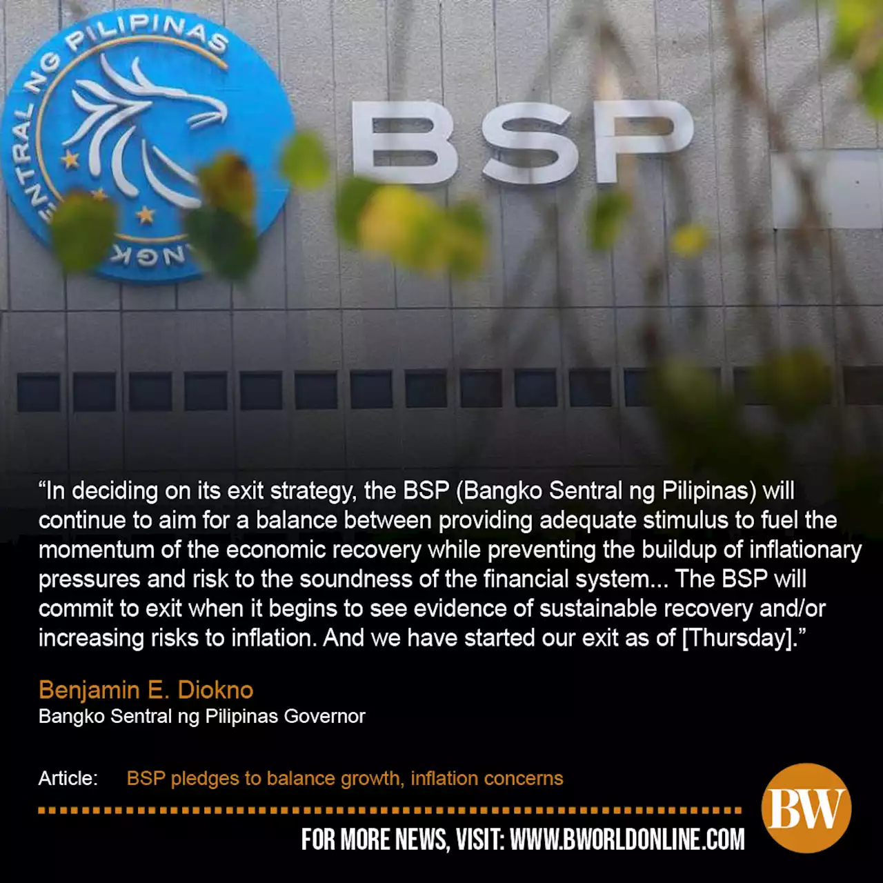 BSP pledges to balance growth, inflation concerns | BusinessWorld Online