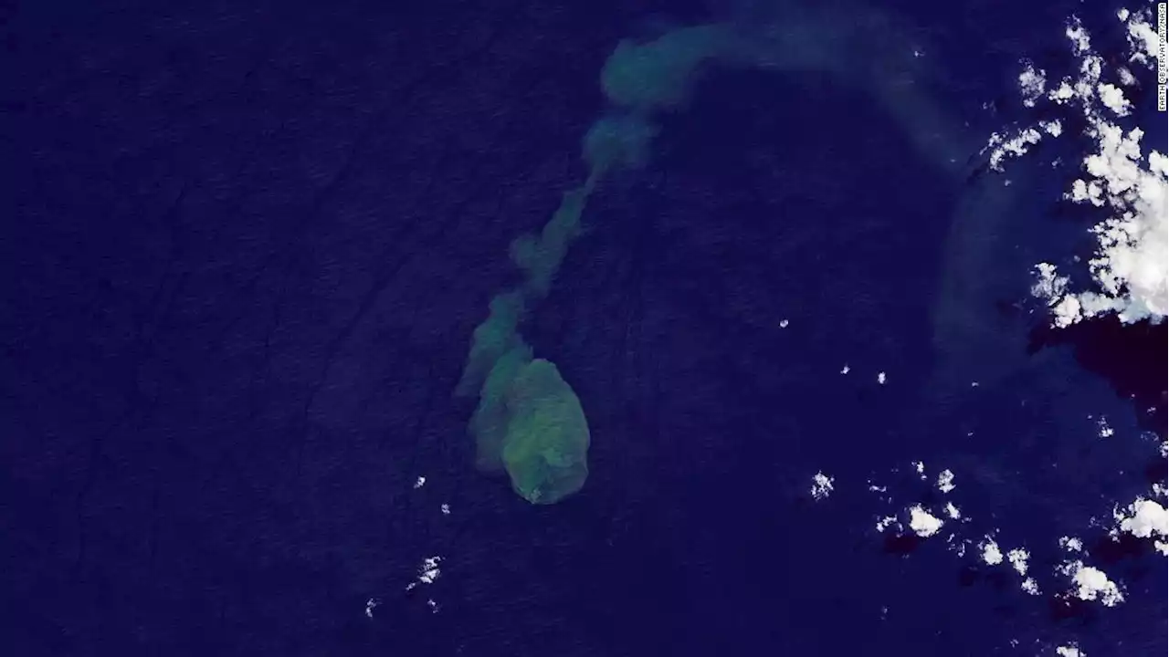 NASA captures eruption of 'Sharkcano'