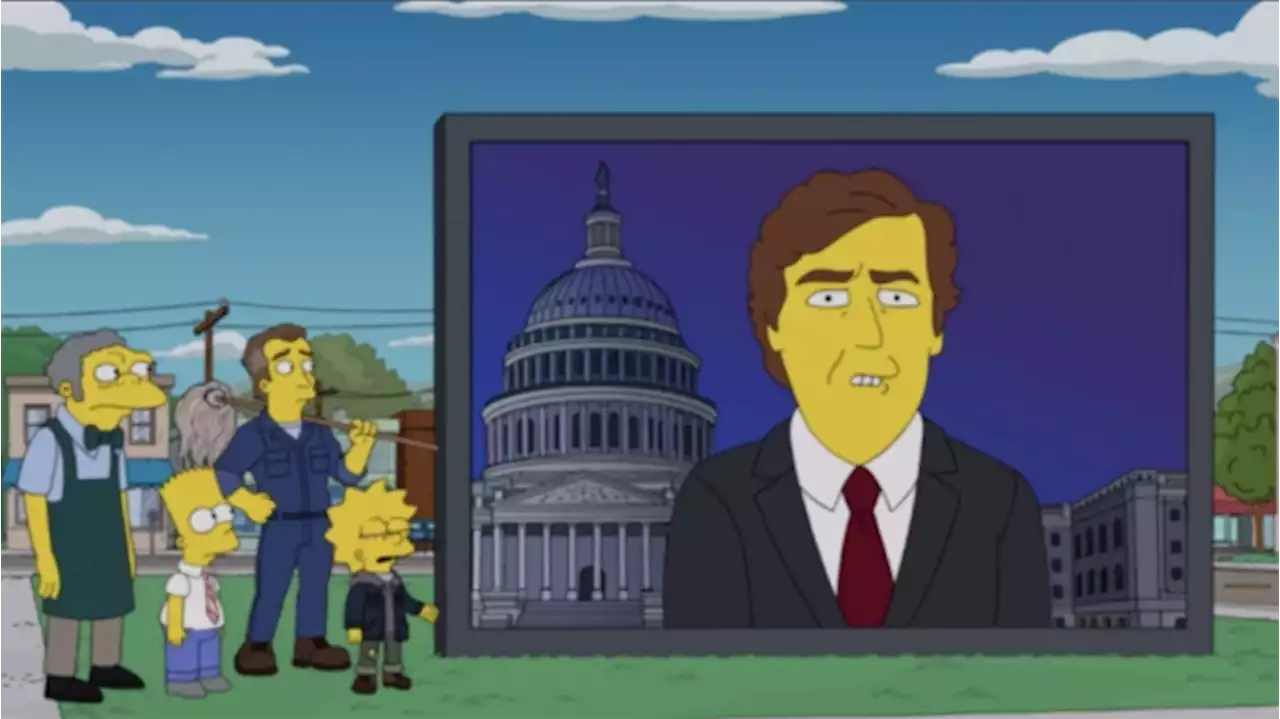 ‘The Simpsons’ Rips Fox News, Tucker Carlson And Facebook With Help From Hugh Jackman & Robert Reich In Musical Season Finale