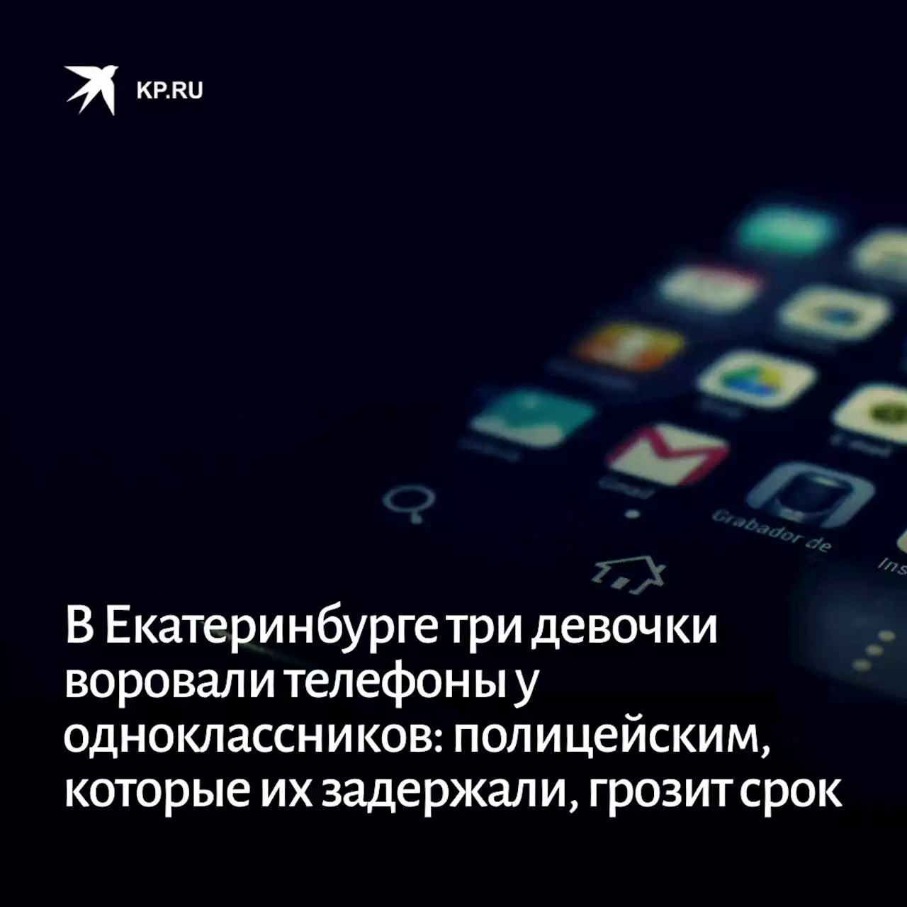 В Екатеринбурге три девочки воровали телефоны у одноклассников: полицейским, которые их задержали, грозит срок