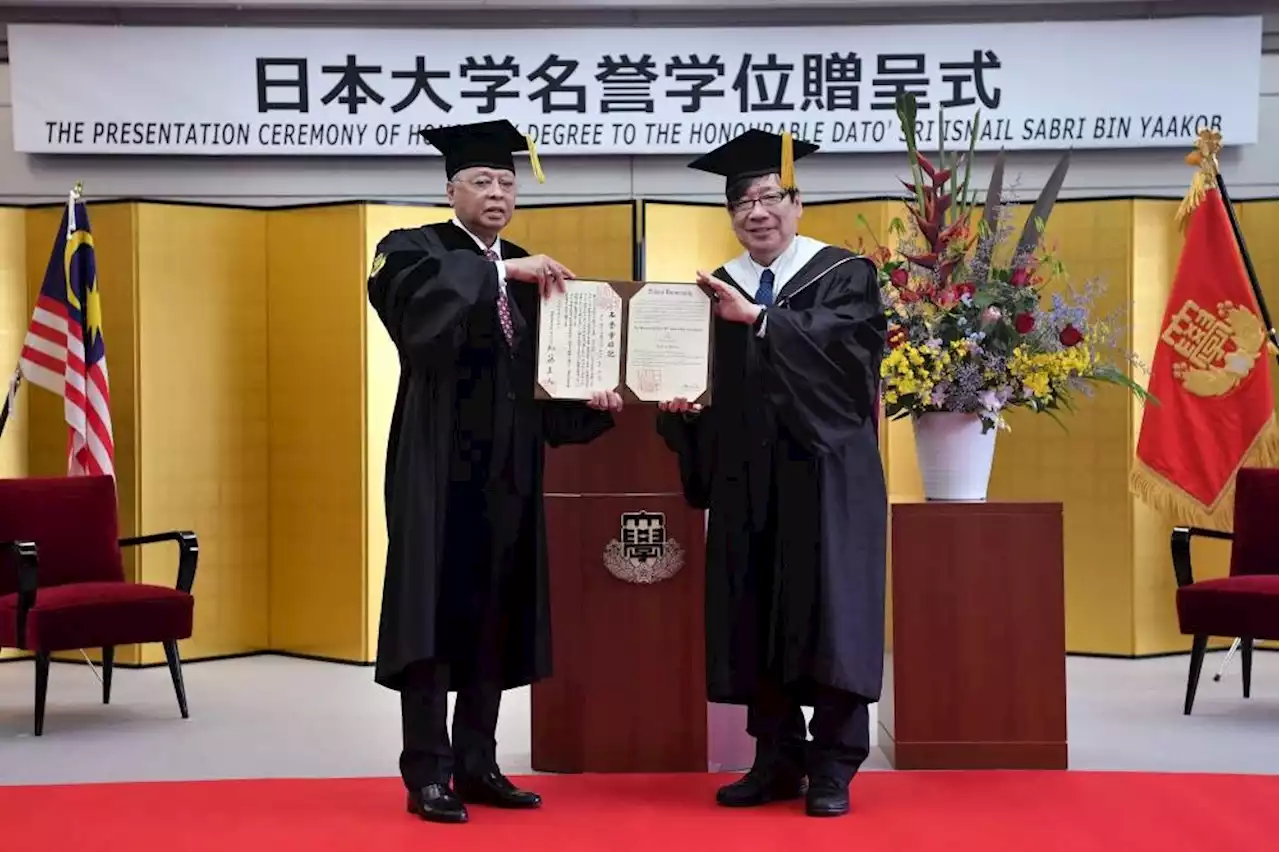 PM Ismail Sabri conferred honourary doctorate by Nihon University