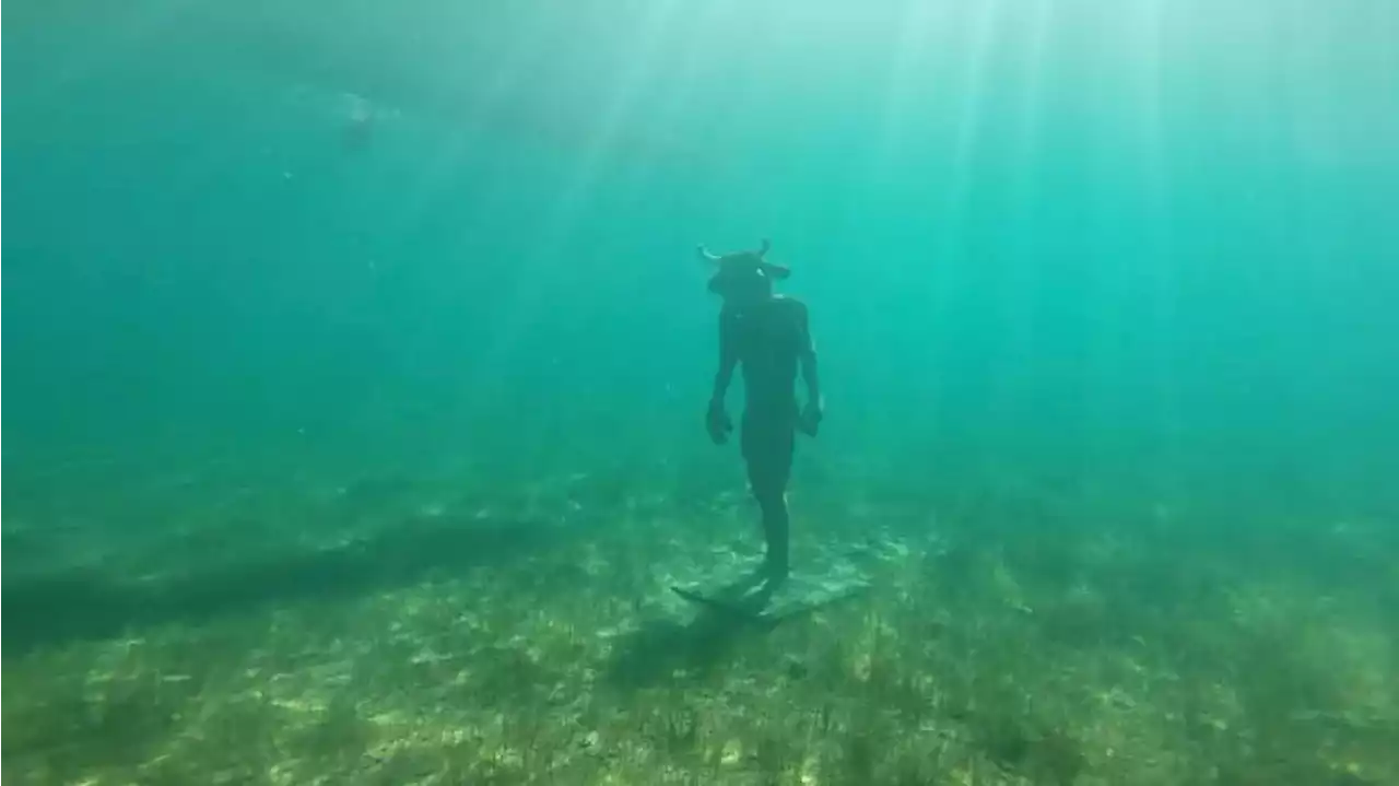 Neuquén: hallaron un misterioso minotauro en el fondo de un lago