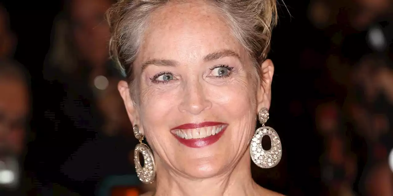 Sharon Stone wows in emerald crystal gown at Cannes Film Festival