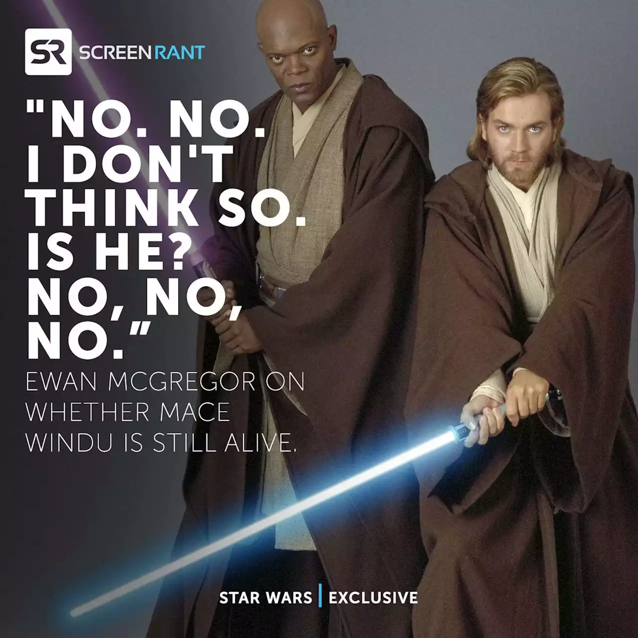 Ewan McGregor Doesn't Think Mace Windu Could Have Survived His Fall