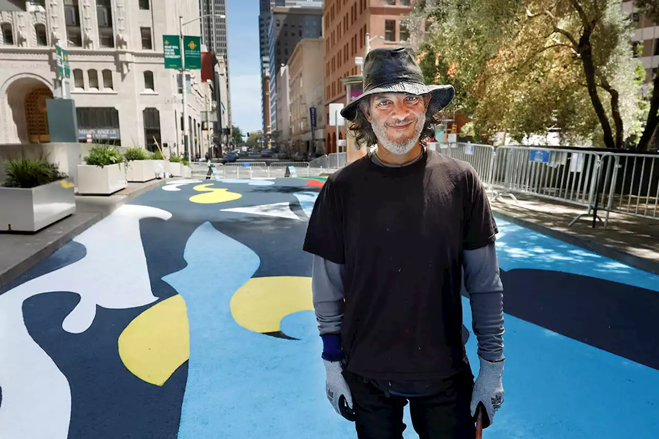 Meet the local artist painting The City’s first on-street mural - The San Francisco Examiner