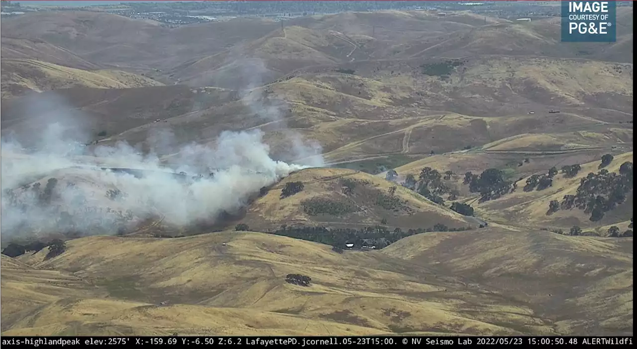 Highland Fire breaks out in Contra Costa County