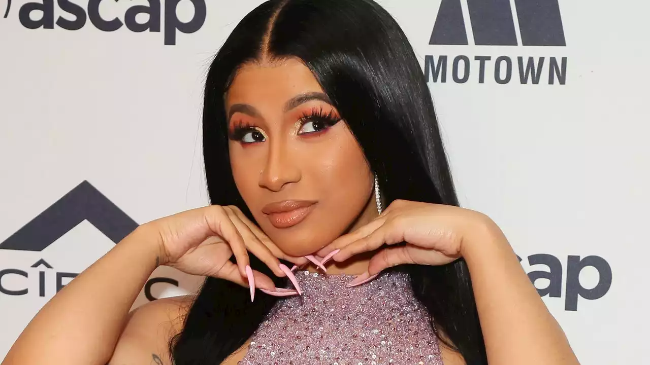 I'm in Awe of Cardi B Seamlessly Changing Diapers in Dagger Nails