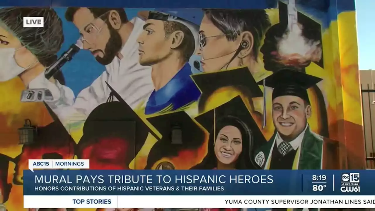 New mural at PHX American Legion Post 41 dedicated to Latino Veterans