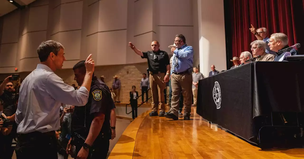 'This Is on You!' Beto Interrupts Abbott Press Conference on Texas Massacre