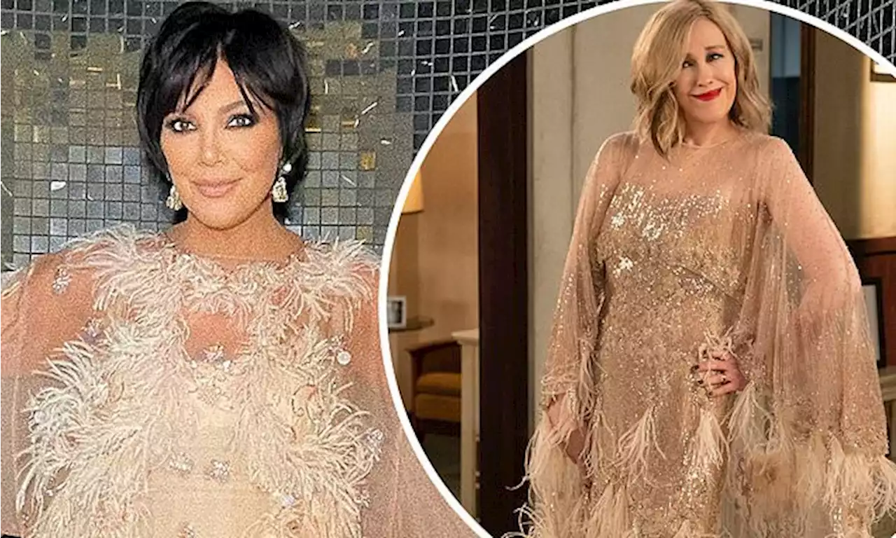 Kris Jenner's gown at Kourtney's wedding gets compared to Moira Rose