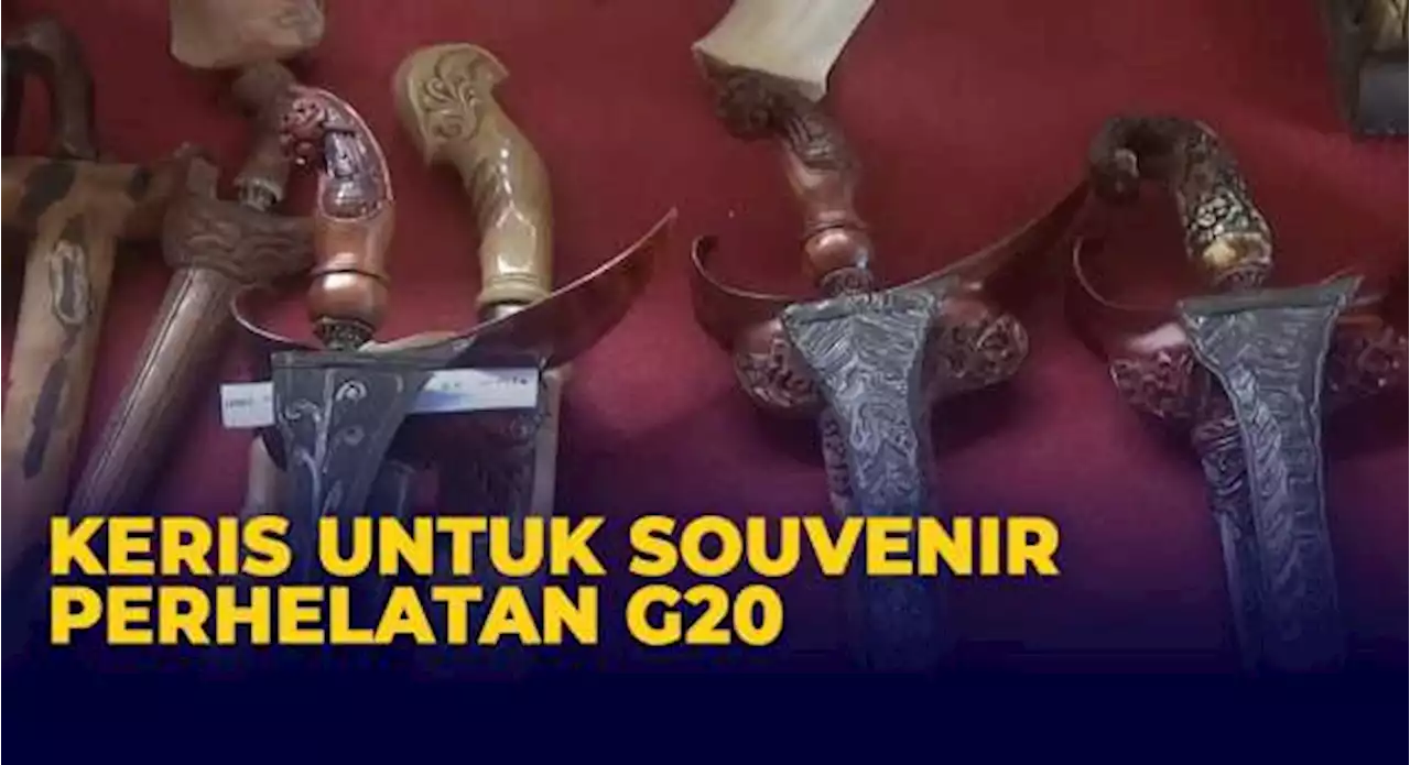 Keris akan Menjadi Suvenir Perhelatan G20 di Bali