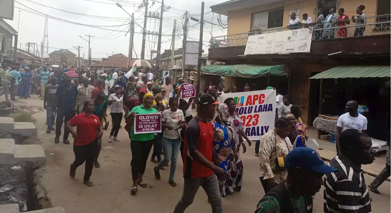 APC members protest 'imposition' of Lagos assembly member contesting fifth term | TheCable