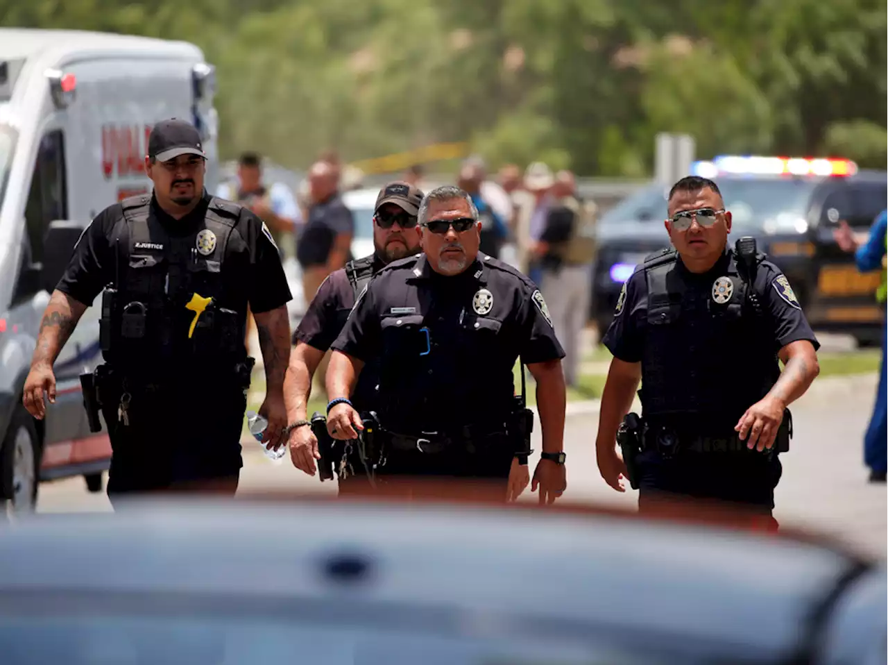 A gunman killed at least 14 children and a teacher at a Texas elementary school