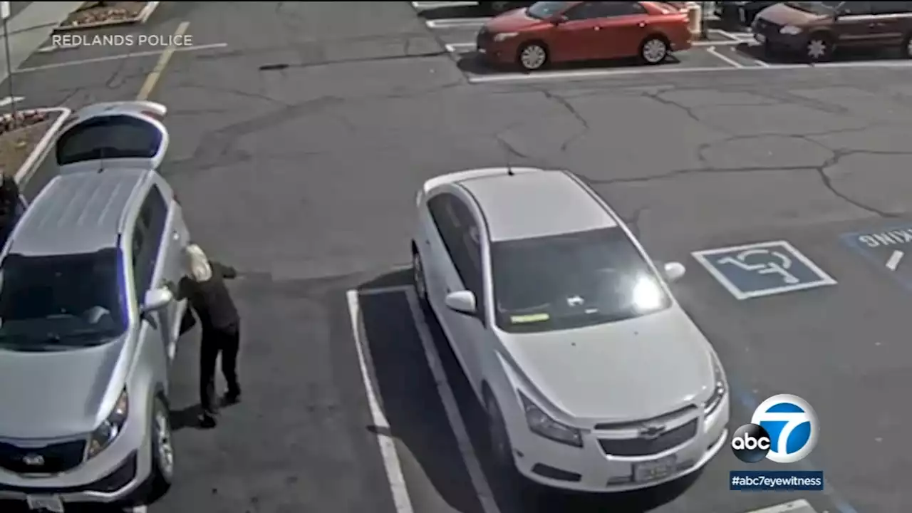 Caught on video: 81-year-old carjacked in Stater Bros. parking lot in Redlands