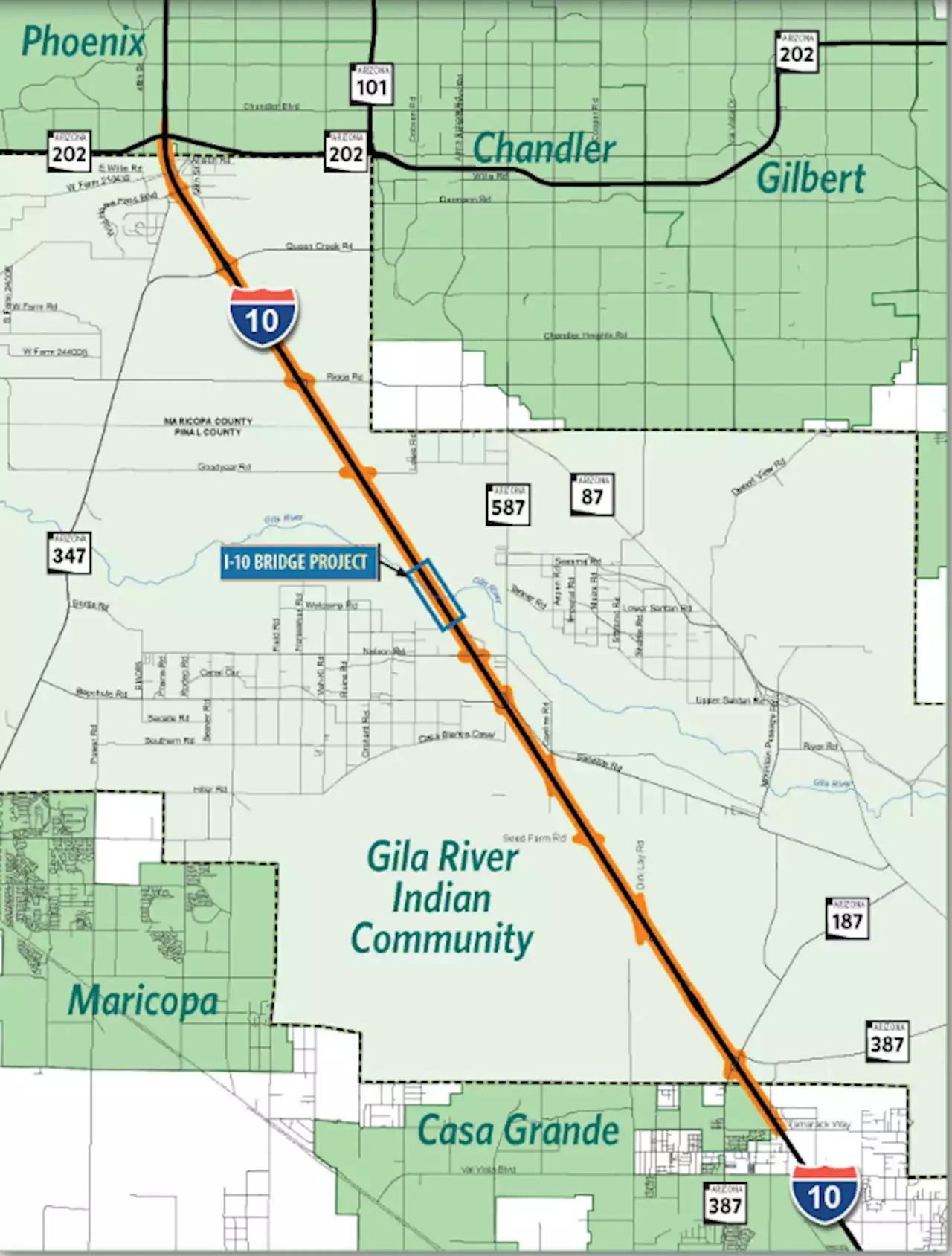 ADOT competing for $300 million in added federal funding for I-10 expansion between Chandler and Casa Grande | ADOT