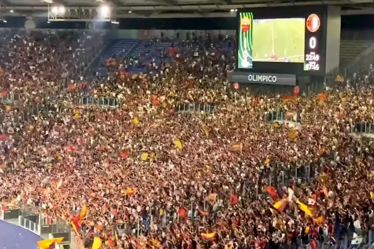 Roma - Feyenoord: la conmovedora historia de los hinchas que llenaron el estadio para festejar a distancia... y el Grand Slam que se juega al lado y pedía “silencio”