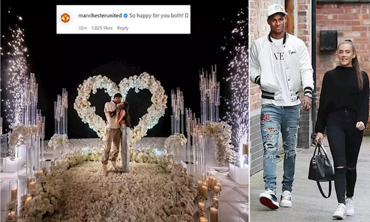 Marcus Rashford is ENGAGED to high school sweetheart