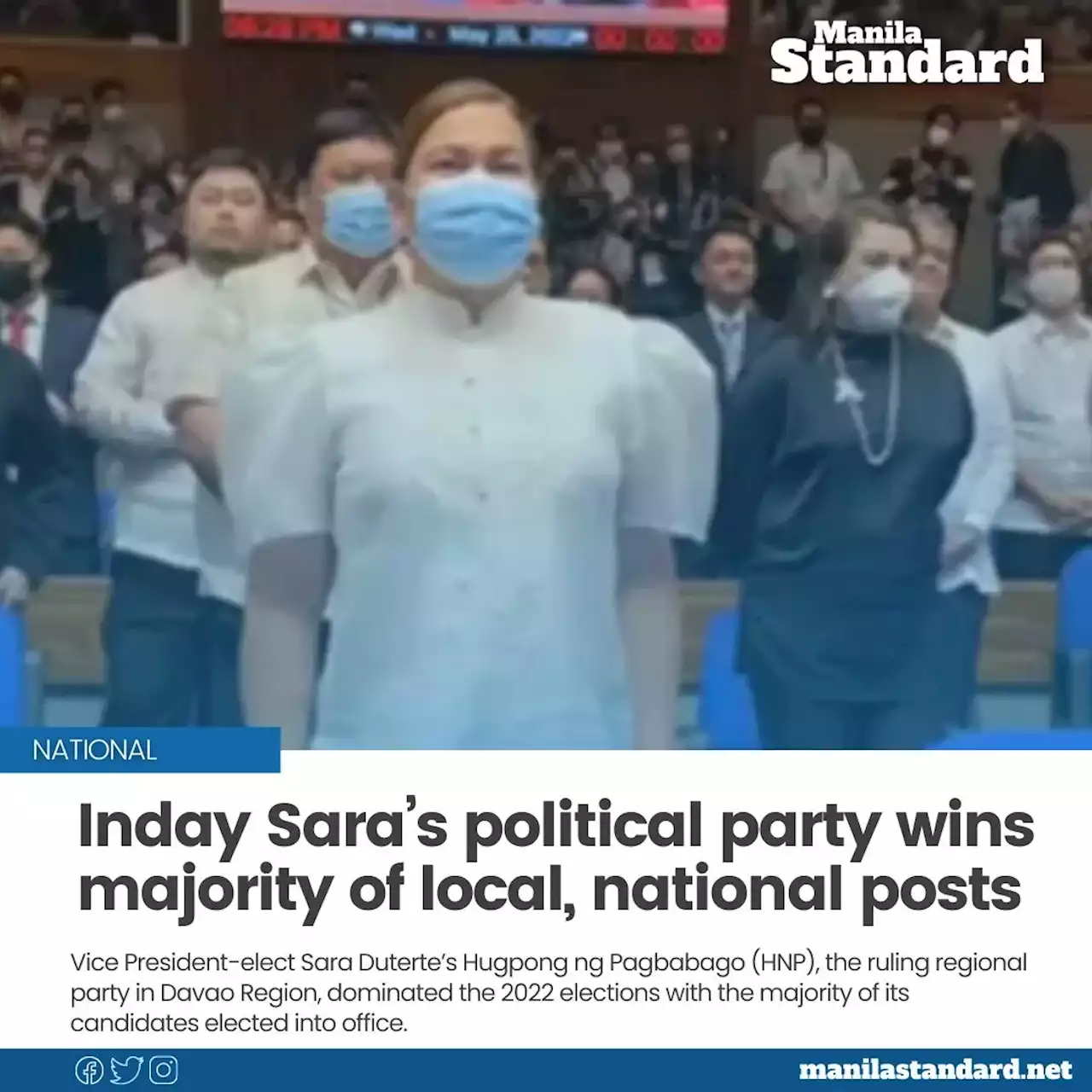 Inday Sara’s political party wins majority of local, national posts