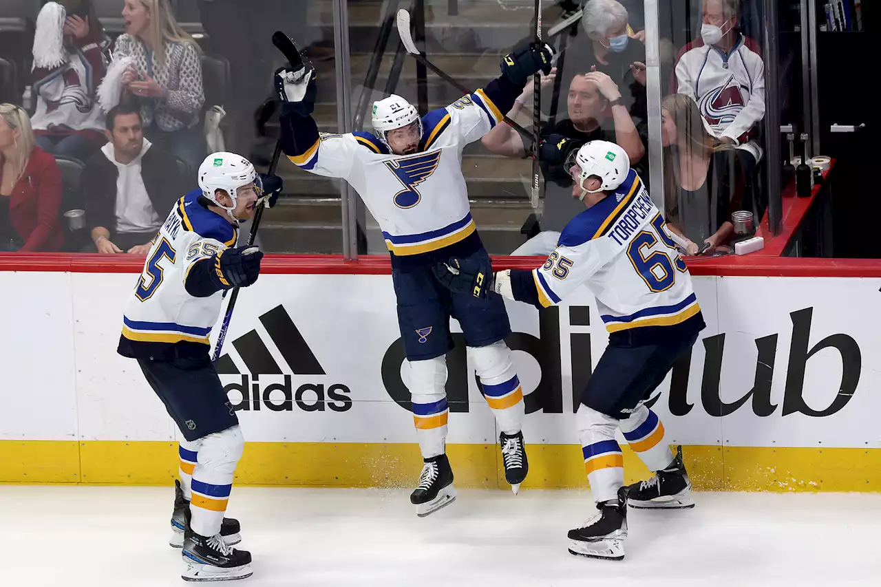 Blues rally to stave off elimination with OT win over Avalanche in Game 5