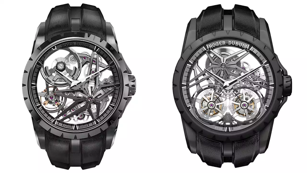 Roger Dubuis Just Dropped Two Limited-Edition Excalibur Watches in Sleek Black Ceramic