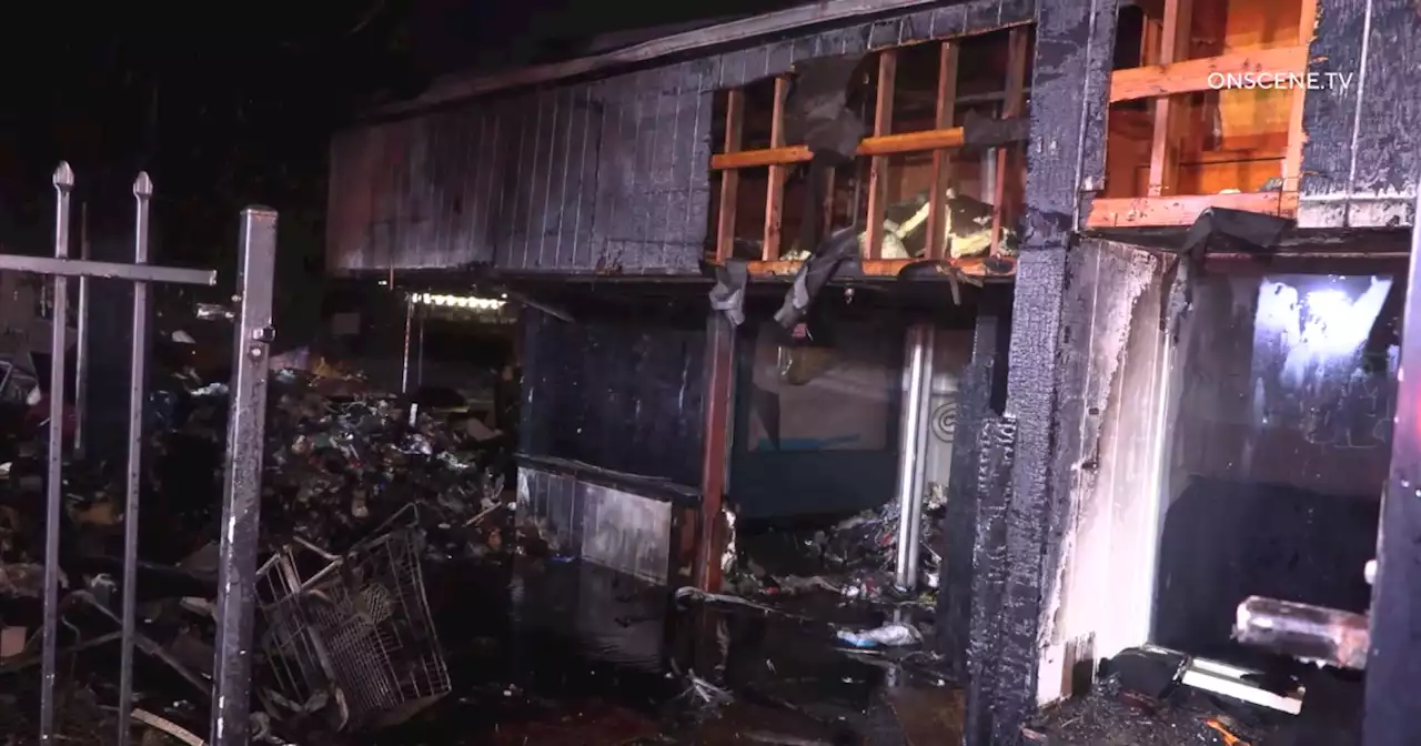 Fire chars abandoned restaurant in Chula Vista