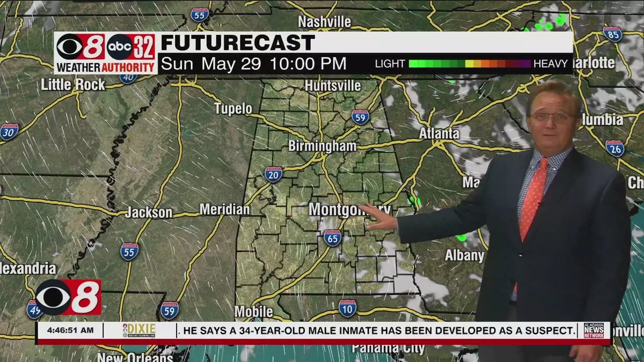 Sunny, Less Humid Days Ahead - Alabama News