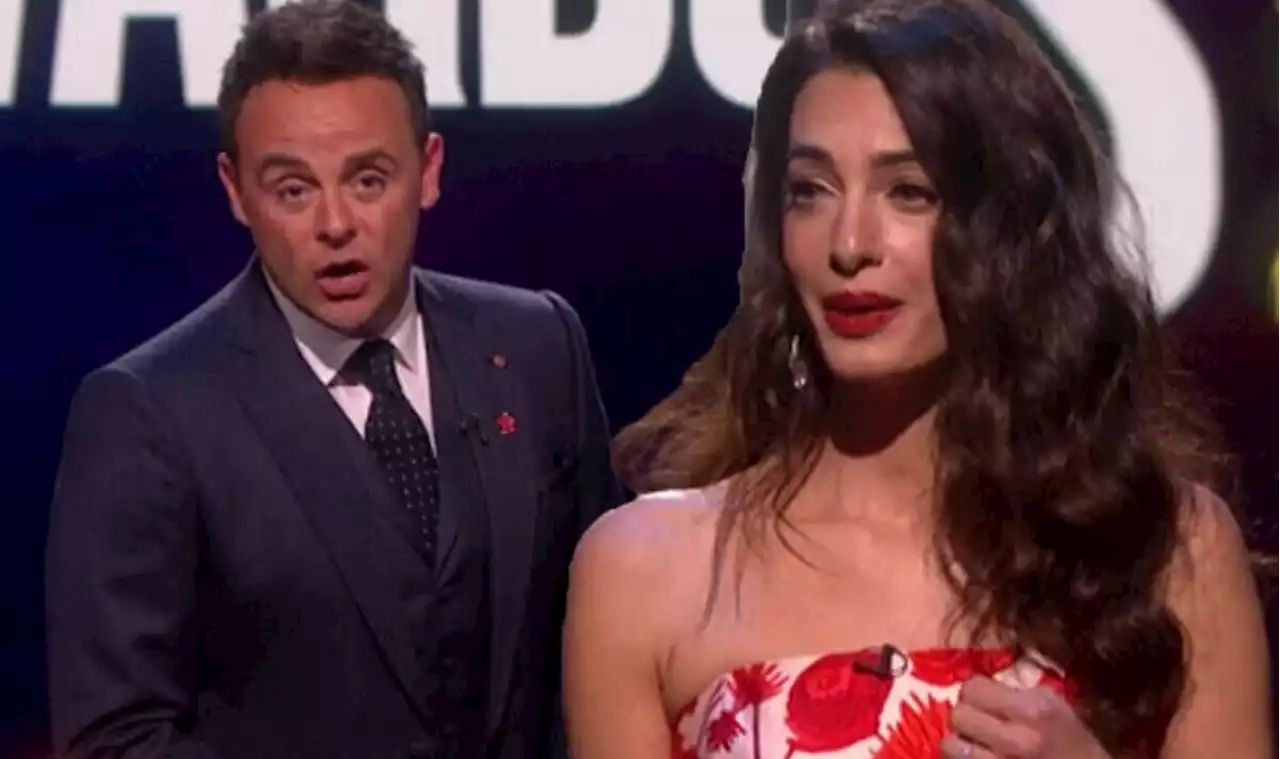 Amal Clooney in awkward moment with Ant McPartlin after he mocks husband George