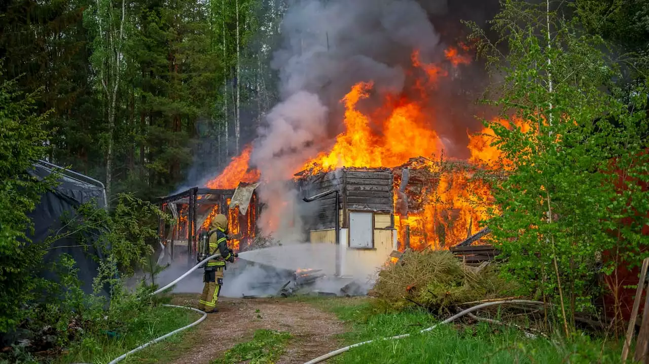 Villa helt övertänd i Avesta