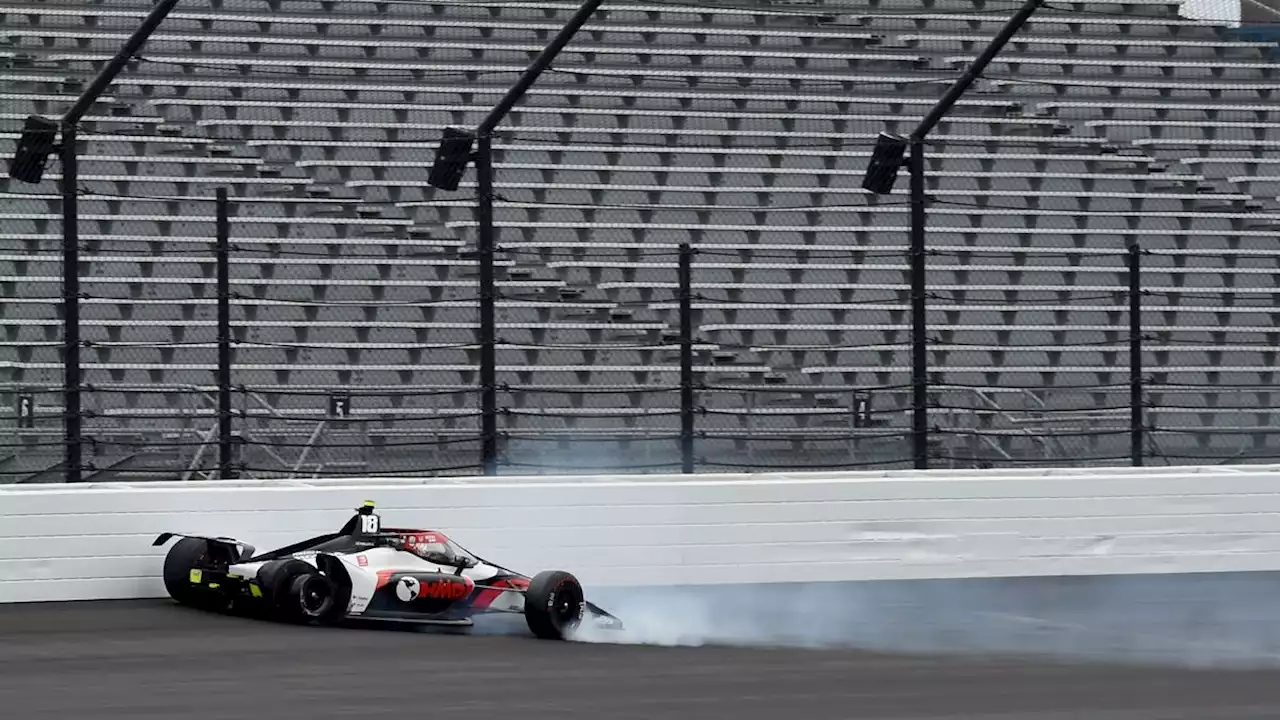 Indy 500 2022 rookie David Malukas crashes in Carb Day practice