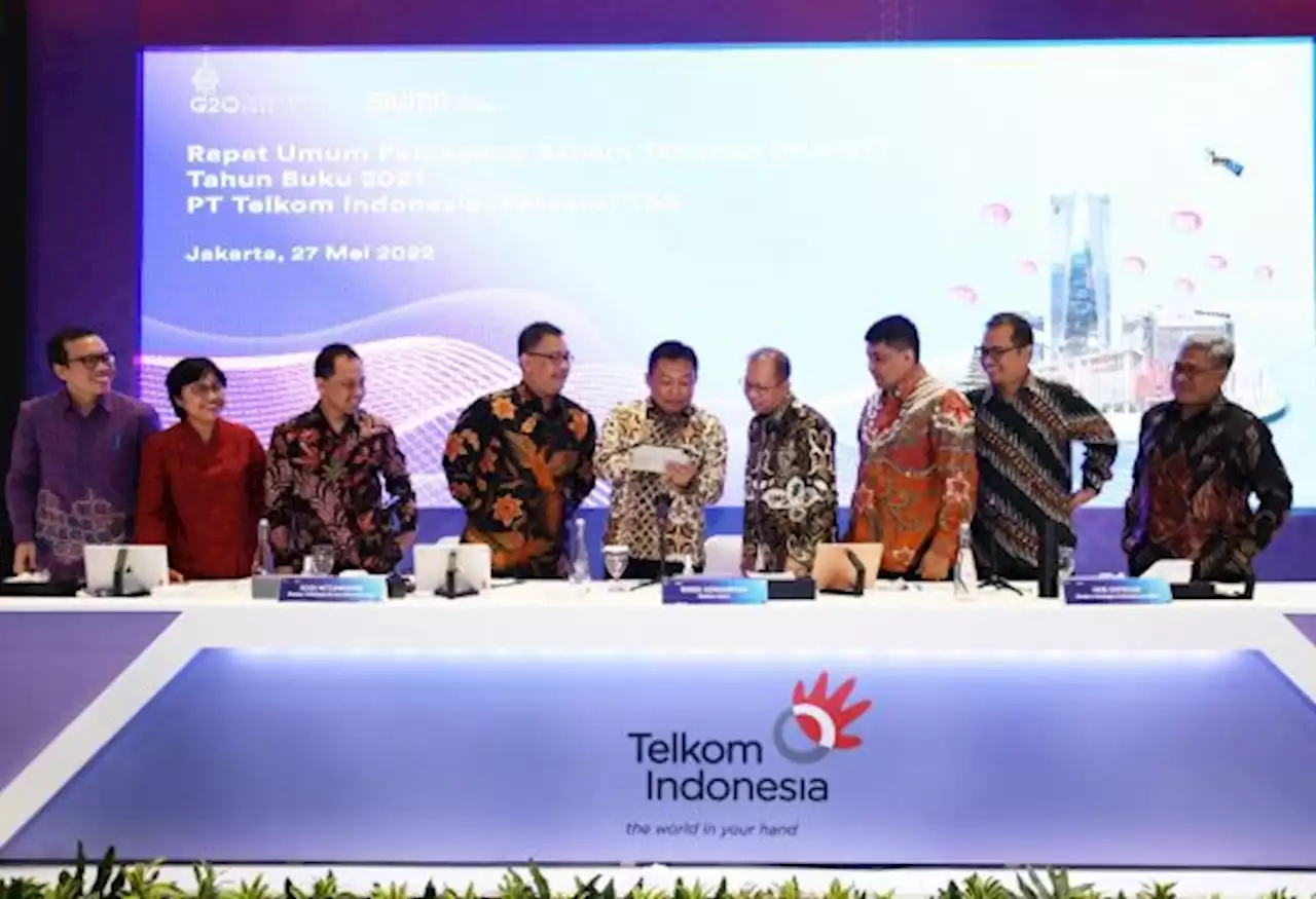 Telkom Bagikan Dividen Rp 14,86 Triliun, 60% dari Laba Bersih 2021