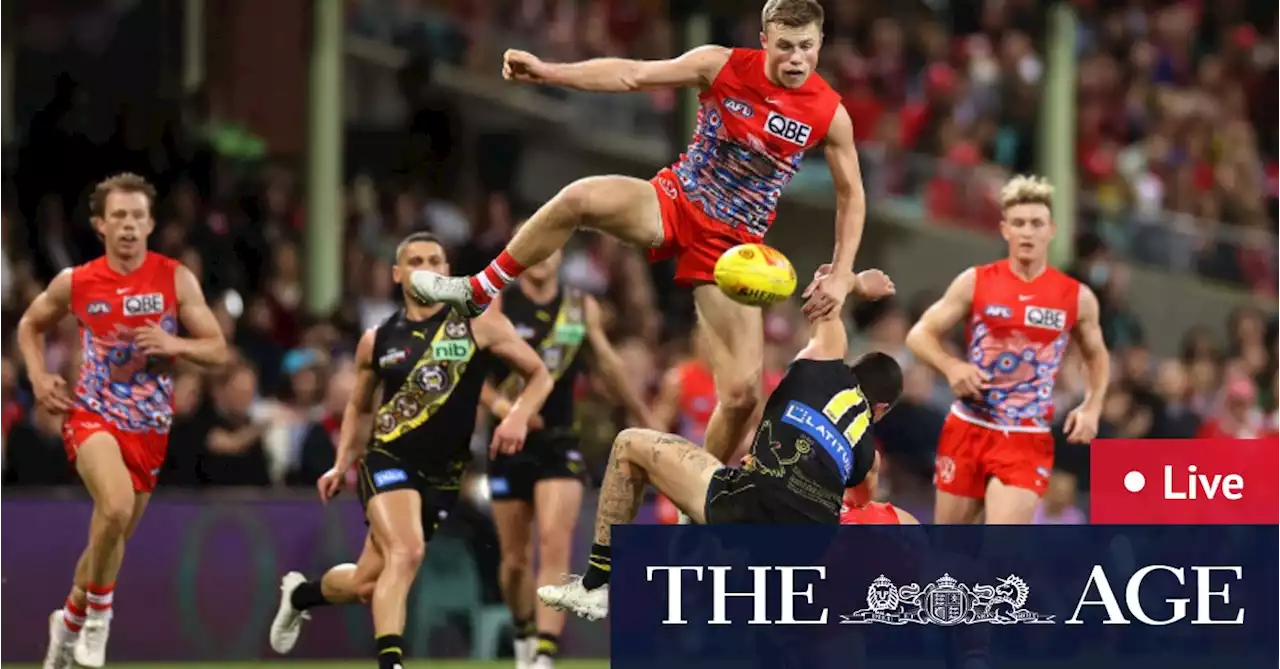 AFL 2022 Round 11 LIVE updates: Franklin kicks three late goals as Swans comeback to beat Tigers but faces concern over Cotchin clash