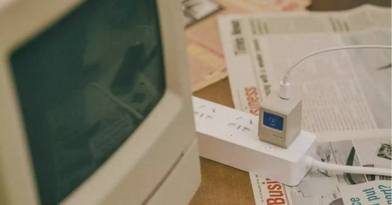 Wouldn’t life be more fun if charging bricks looked like tiny Macintosh computers?