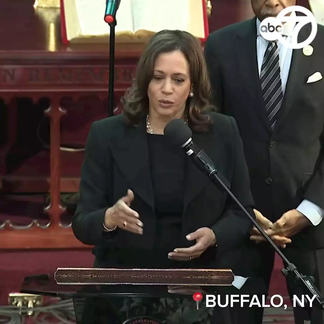 Vice President Kamala Harris tells Buffalo mourners: Stand up for what's right