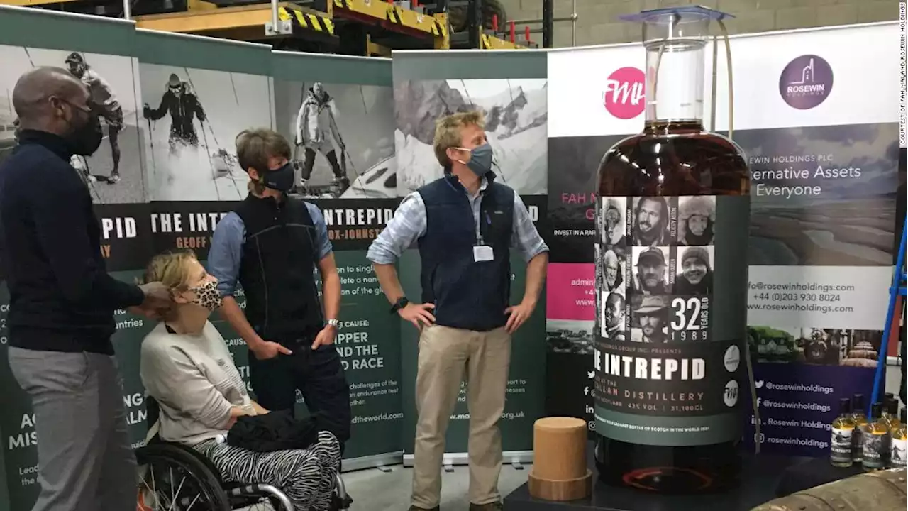 The world's largest bottle of whiskey sold for $1.4 million at auction