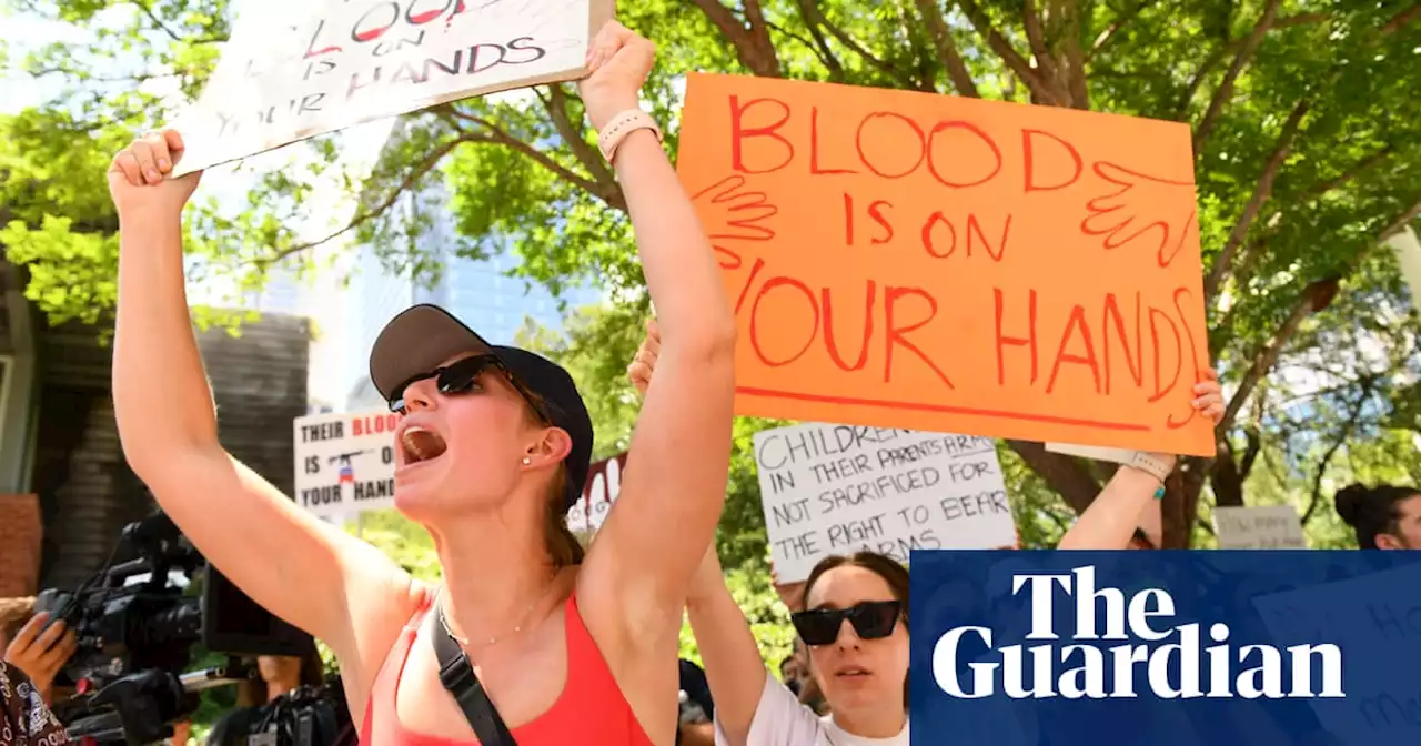 ‘I have no children left’: protesters take on NRA convention after Texas shooting