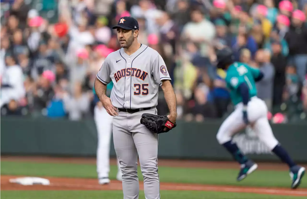 Mariners hammer Justin Verlander, Astros with four HRs in series-opening win