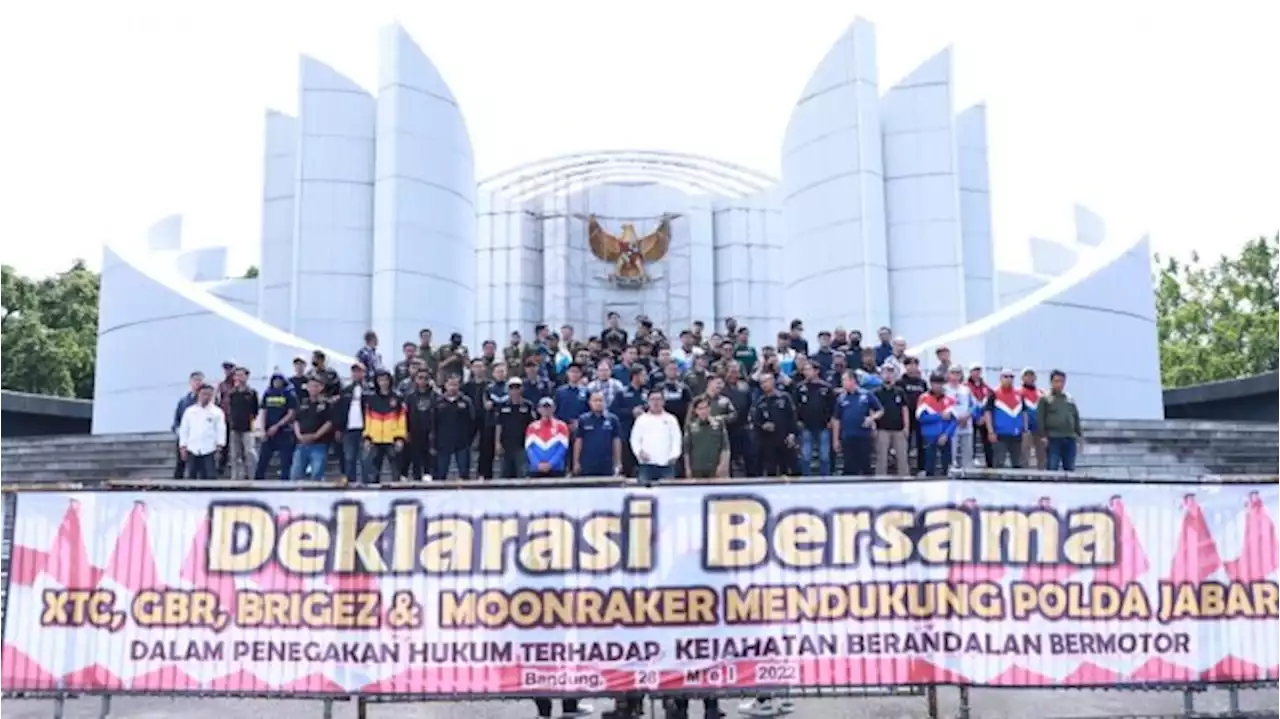 Moonraker, XTC, Brigez dan GBR Dukung Polda Jabar Berantas Geng Motor