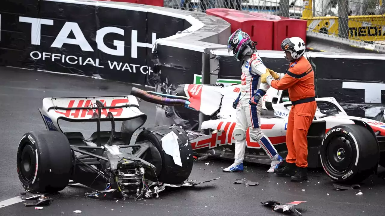 Formel 1: Wagen in zwei Teile zerlegt – Schwerer Monaco-Crash von Mick Schumacher