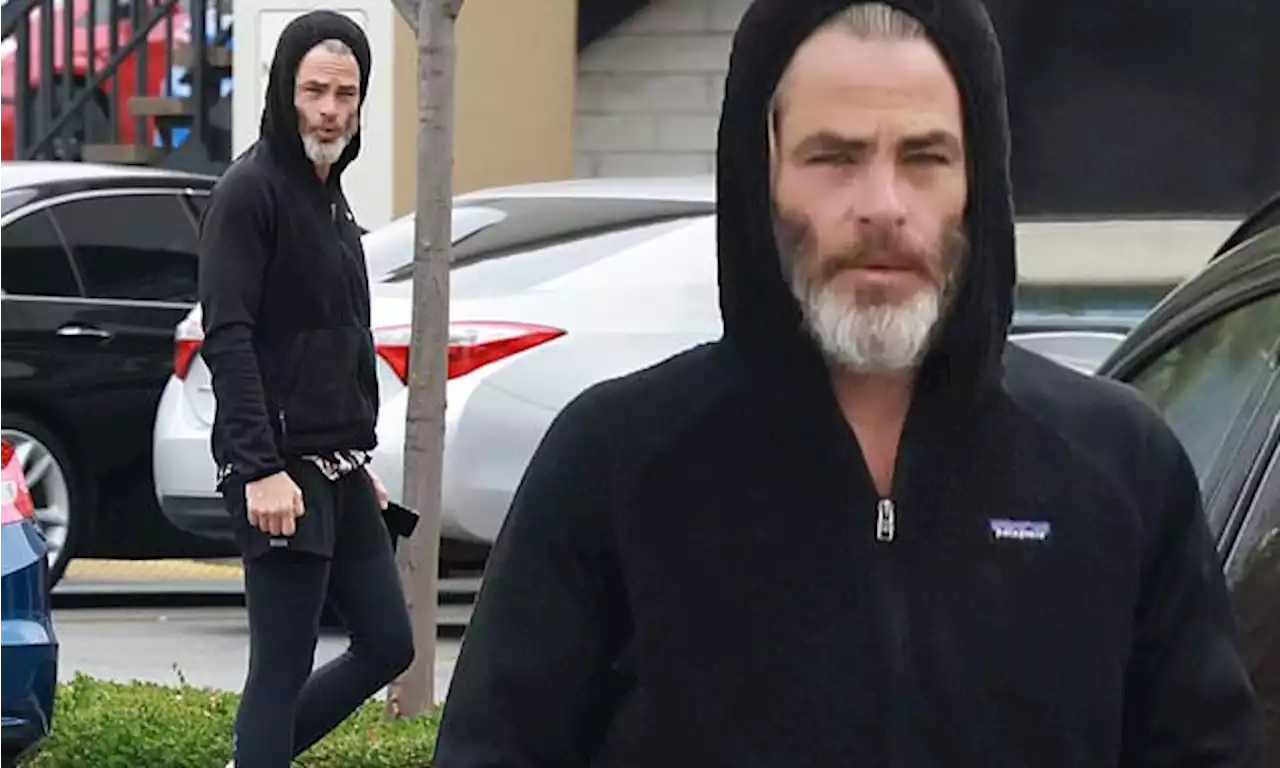 Chris Pine cuts an athletic figure as he heads to acting studio in LA