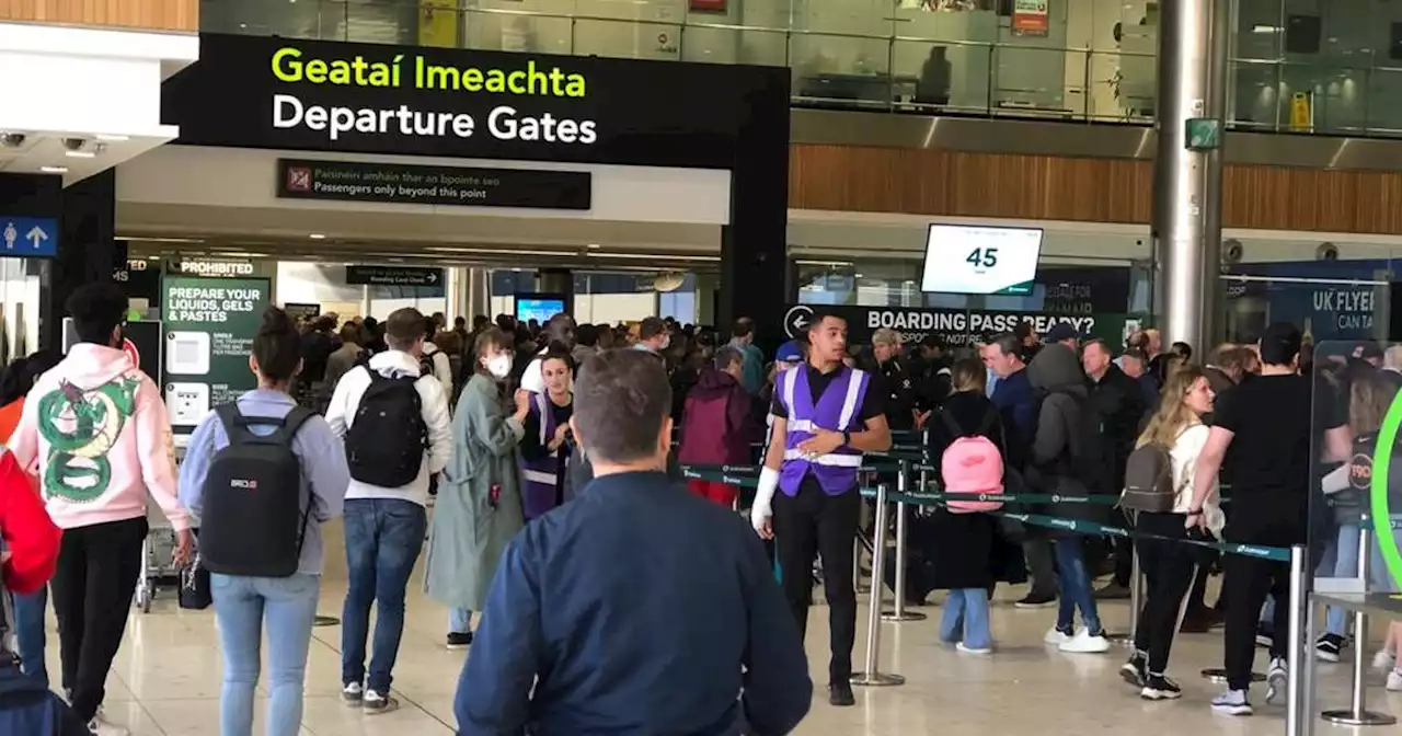 Dublin Airport says passengers ‘may not make their flights’ due to long queues