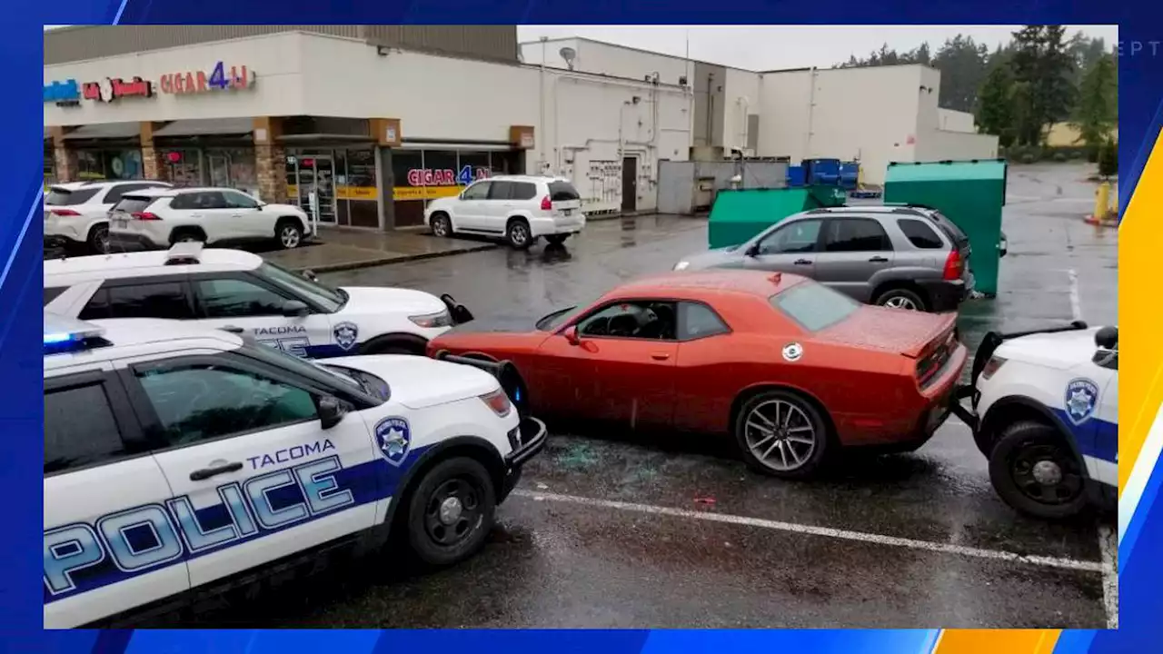 Tacoma police arrest man passed out behind wheel of stolen car