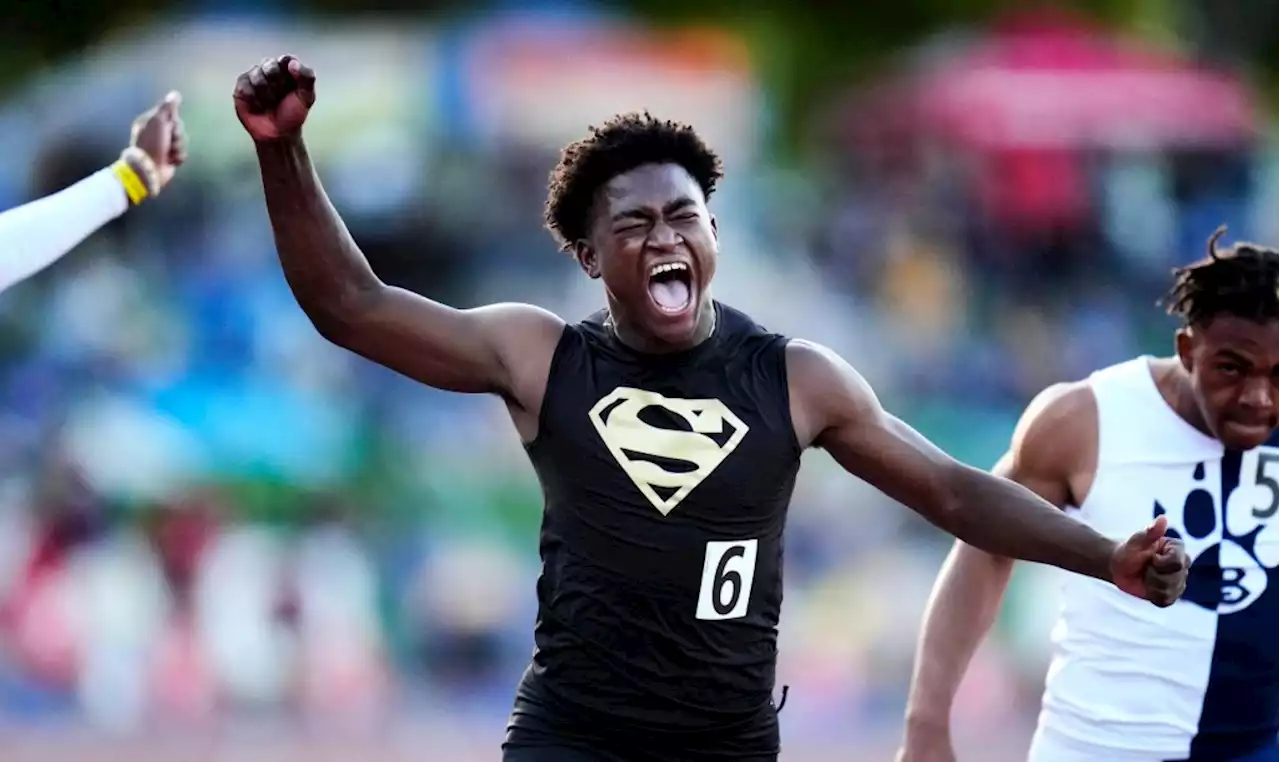 Serrra’s Rodrick Pleasant sweeps 100, 200 at CIF State track finals; Carson’s Reign Redmond wins girls 100