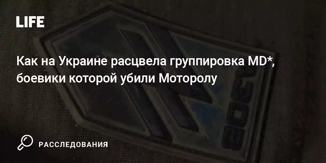 Как на Украине расцвела группировка Misanthropic Division, боевики которой убили Моторолу